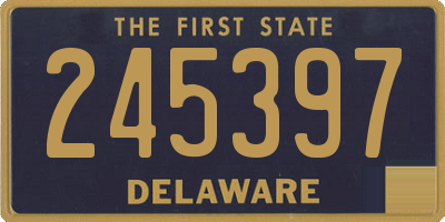 DE license plate 245397