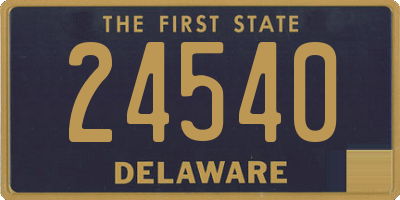 DE license plate 24540