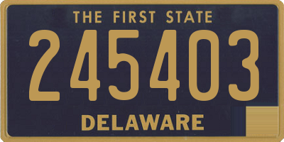 DE license plate 245403