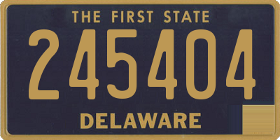 DE license plate 245404
