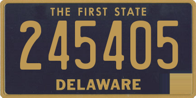 DE license plate 245405