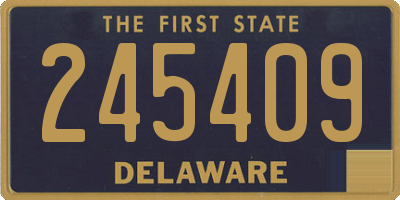 DE license plate 245409