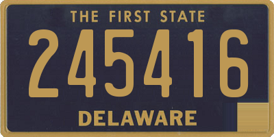 DE license plate 245416