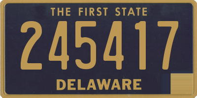 DE license plate 245417