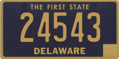 DE license plate 24543