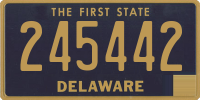 DE license plate 245442