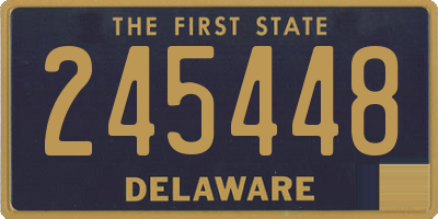 DE license plate 245448
