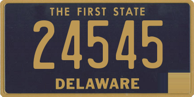 DE license plate 24545