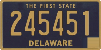 DE license plate 245451