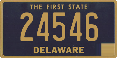 DE license plate 24546