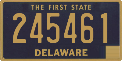 DE license plate 245461