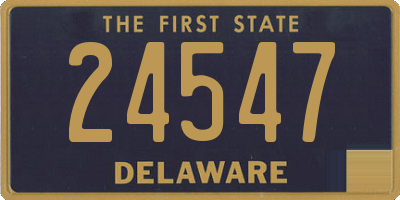 DE license plate 24547