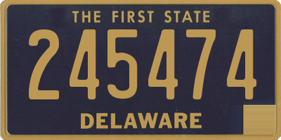 DE license plate 245474