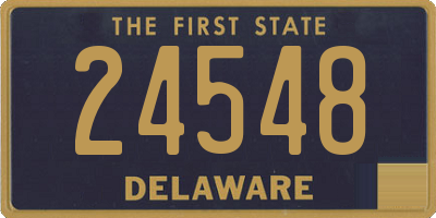 DE license plate 24548