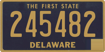 DE license plate 245482