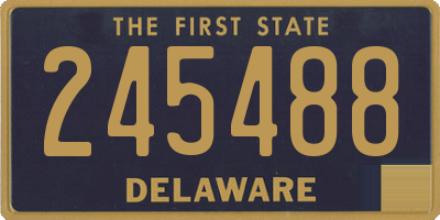 DE license plate 245488