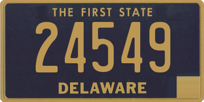 DE license plate 24549