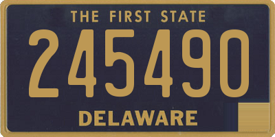 DE license plate 245490