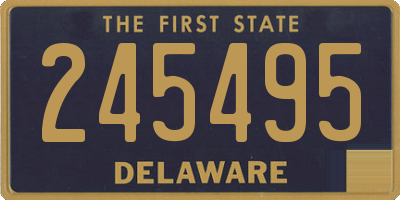 DE license plate 245495