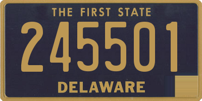 DE license plate 245501