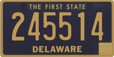 DE license plate 245514