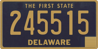DE license plate 245515