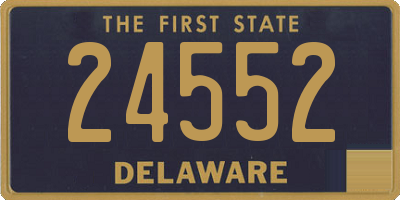 DE license plate 24552