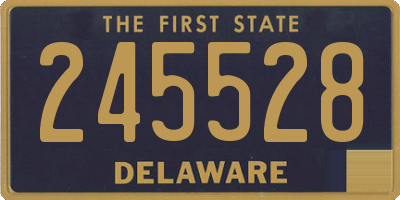 DE license plate 245528