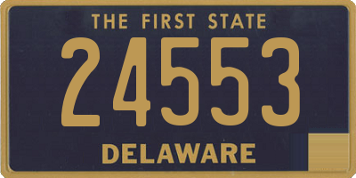 DE license plate 24553