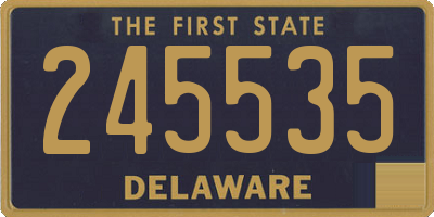 DE license plate 245535