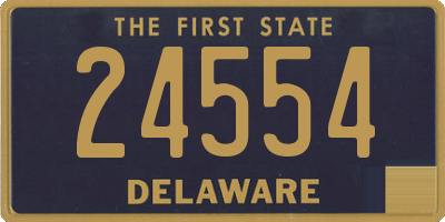 DE license plate 24554