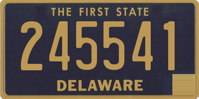 DE license plate 245541