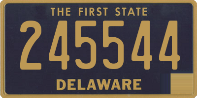 DE license plate 245544