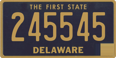 DE license plate 245545