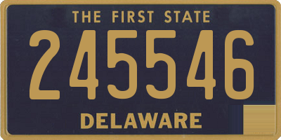 DE license plate 245546