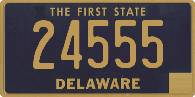 DE license plate 24555