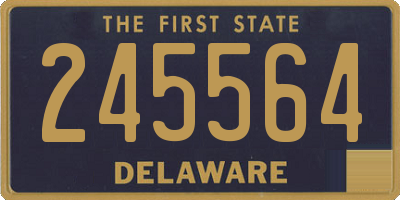 DE license plate 245564