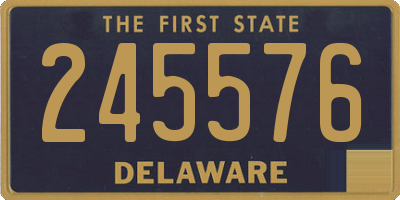 DE license plate 245576