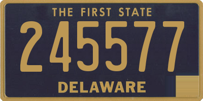 DE license plate 245577