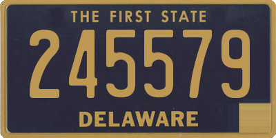 DE license plate 245579