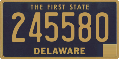 DE license plate 245580