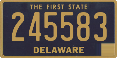 DE license plate 245583