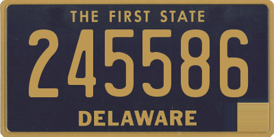 DE license plate 245586
