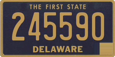 DE license plate 245590