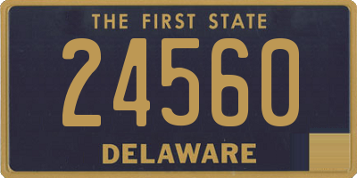 DE license plate 24560
