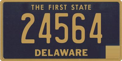 DE license plate 24564