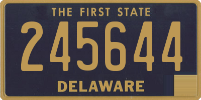 DE license plate 245644
