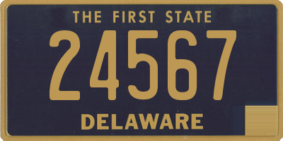 DE license plate 24567