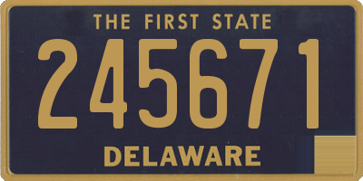 DE license plate 245671