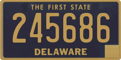 DE license plate 245686